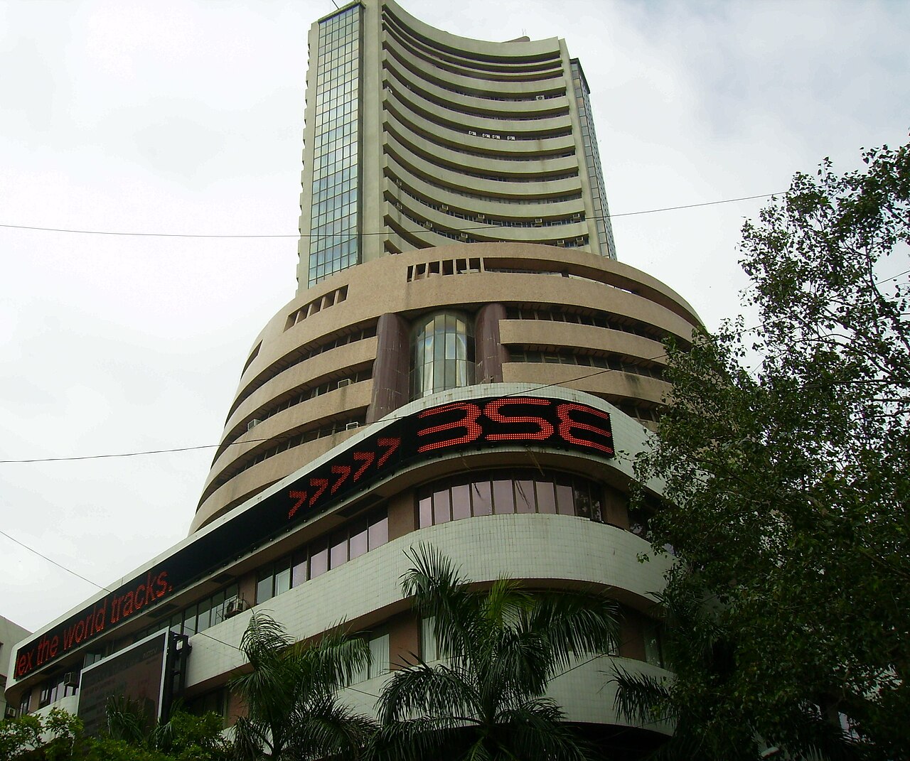 Bombay Stock Exchange building Mumbai Sensex Nifty market today